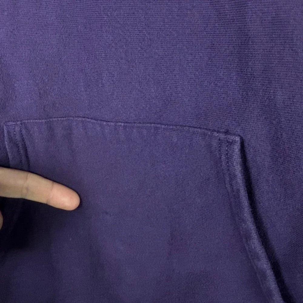 CHAMPION Reverse Weave Hoodie Sweatshirt Size L Plum Purple Pullover Grunge‎ VTG